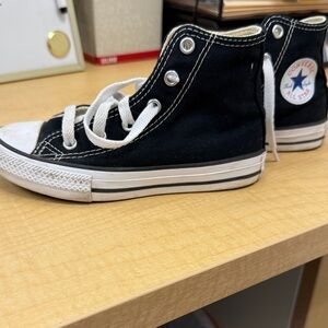 Converse Kids Black and White High-Top Sneakers